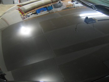 rotary buff with wool pad and fine cut cleaner done to get out the deep stuff then yellow pad on a DA and fine cut cleaner.