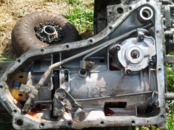 3T40 Transmission; Bottom side.