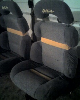 Overall, the covers cleaned-up pretty well, and although far less than perfect, even the stitching repair turned out acceptably.