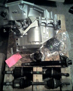 Here is the six-speed I put into the car (before modifications).