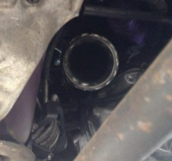 3.4 Downpipe Upshot2b.jpg (134.92 KiB) Viewed 7558 times Straight out and down, clears the sway-bar just fine.