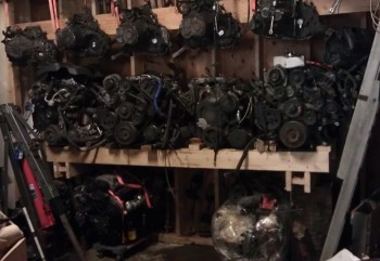 543 Shop Parts.jpg (698.85 KiB) Viewed 43197 times 5-4-3-2... The straps on the transaxles are just an extra safety, since they are overhead. Hard to make out the differences in the pic, but the far transaxle is a very rare Muncie 284!
